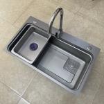 Chậu Rửa Chén 1 Hộc Inox 304 Phủ Nano Xám & Đen Forler