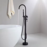 Vòi Sen Bồn Tắm Đặt Sàn Đen FORLER