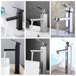 Vòi Lavabo Vuông 20cm 30cm Nóng - Lạnh Forler 