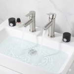 Vòi Lavabo Điếu Tròn Nóng Lạnh 20cm & 30cm Cao Cấp Forler 