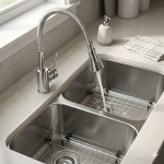 Vòi Rửa Chén Bẻ Đầu Loe Bi Nóng Lạnh (VRC14) Forler