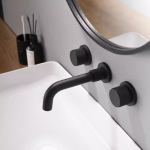 Vòi Lavabo Nóng Lạnh Bằng Đồng Âm Tường FORLER