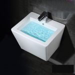 Chậu Lavabo Treo Tường Liền Khối Trắng Sứ FL-LVB35 Forler