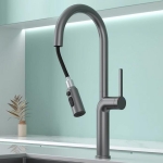 Vòi Chén Nóng Lạnh Dây Rút Mạ Crom & Nano Xám Inox 304 (VRC35) Forler