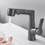 Vòi Lavabo Nóng Lạnh Dây Rút Thiết Kế Hiện Đại Forler 