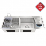 Bồn Rửa Chén 2 Hộc Inox 304 Độ Dày 3.5mm Forler