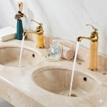 Vòi Lavabo Cổ Ngọc 2 Kích Thước 20cm và 30cm Sang Trọng Forler 