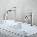 Vòi lavabo Điếu Dài Lạnh Inox Mờ Forler 