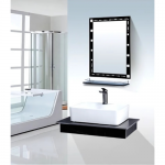 Bộ Bàn Đá 1 Tầng - Lavabo Đặt Bàn - Gương FORLER