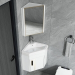 Bộ Tủ Góc Treo Tường Nhôm Hợp Kim Chậu Lavabo Và Tủ Gương Forler