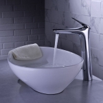 Vòi Lavabo Nóng Lạnh Đồng mạ Crome Cao 30cm (FL-VLVB35) Forler