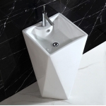 Lavabo Sứ Trụ Đứng Liền Khối Kim Cương Forler