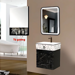 Tủ Nhựa PVC Vân Đá Trắng Đen Cao Cấp FORLER