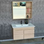 Bộ Tủ Nhựa PVC Cao Cấp Vân Gỗ & Tủ Gương Thường Forler