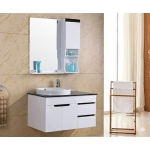 Bộ Tủ, Chậu Bàn Đá, Tủ Gương Nhựa PVC Trắng Forler