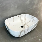 Chậu Lavabo Đặt Bàn Vân Đá 460X330X140mm Forler