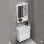 Bộ Tủ Mini Trắng Nhựa PVC Chống Nước Forler