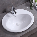 Lavabo Rửa Mặt Oval Âm Bàn Dương Vành Forler 