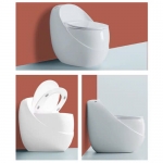 Bồn Cầu Trứng Lưng Bầu Viền Vàng FORLER