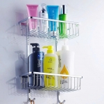 Kệ Treo Góc Nhà Tắm 2 Tầng Inox Cao Cấp FORLER