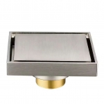 Phễu Sàn Vuông 10x10 Inox 304 Mờ FORLER