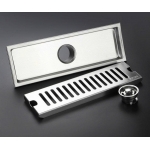 Phễu Thoát Sàn Chống Hôi INOX 304 Mờ KT 10x30cm FORLER