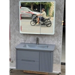 Tủ Lavabo Nhựa PVC  Cao Cấp Xám Xanh