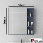 Tủ Gương Lavabo Nhựa Mini 1 Cánh PVC Đặc FORLER