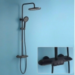 Sen Tắm Cây Nóng Lạnh Crom Bóng Và Nano Đen FL-ST20 Forler