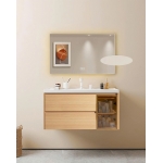 Bộ Tủ Lavabo Gương Đèn Led Nhựa PVC Forler 