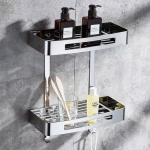 Kệ Treo Tường Thẳng 2 Tầng INOX 304 FORLER