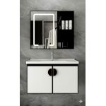 Bộ Tủ Nhôm Hợp Kim Chậu Lavabo Cao Cấp Và Tủ Gương Led Forler