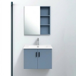 Bộ Tủ Nhựa PVC Cao Cấp Xám & Gương Hộp Forler