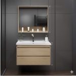 Bộ Tủ Nhựa PVC Giả Gỗ Cao Cấp & Tủ Gương Forler