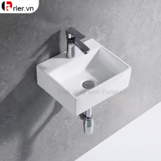 Chậu Lavabo Vuông Treo Tường FORLER