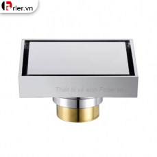 Phễu Sàn Vuông Inox 304 - Bóng 10x10 FORLER
