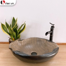 Lavabo Sứ Nung Chiếc Lá Forler 
