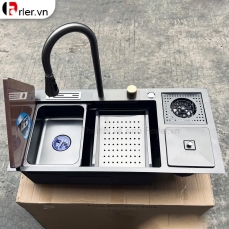 Chậu Rửa Chén Nano Xám Đen Có Bàn Chờ Forler