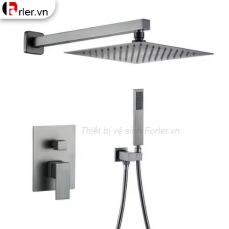 Sen Tắm Âm Tường Inox 304 Sơn Tĩnh Điện Xám FORLER
