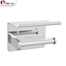 Móc Treo Giấy Vệ Sinh Có Khay Inox Bóng FORLER