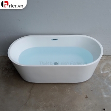 Bồn Tắm Nằm Oval Trắng Sứ Cao Cấp Forler