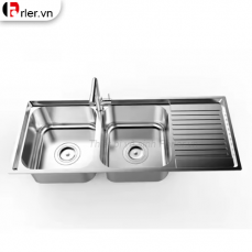 Chậu Rửa Chén Inox 304 2 Hộc 1 Cánh