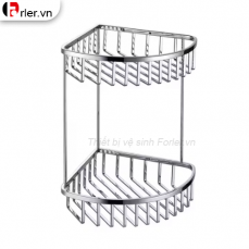 Kệ Góc Treo Tường INOX 304 Nan Vuông Đúc Đặc FORLER