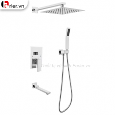 Sen Tắm Âm Tường Đồng Thau Mạ Crome FORLER