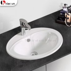 Lavabo Rửa Mặt Oval Âm Bàn Dương Vành FORLER