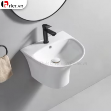 Chậu Lavabo Treo Tường Liền Chân FORLER