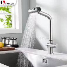 Vòi rửa chén Lạnh Rút Dây Inox 304 FORLER