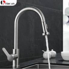 Vòi Rửa Chén Bát Nóng Lạnh Inox Mờ (VRC49) Forler