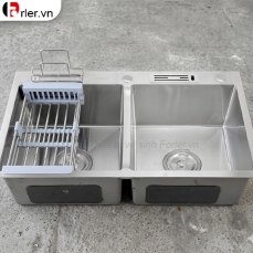 Chậu Rửa Chén Inox 304 2 Hộc Dày 3.5mm Forler