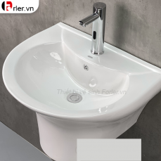 Chậu Lavabo Treo Tường Trắng Sứ FL-LVB32 Forler